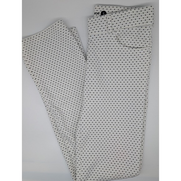 Betabrand Pants - Betabrand size Small 7-Pocket Dress Pants Yoga Straight Leg White Square *HOLE*